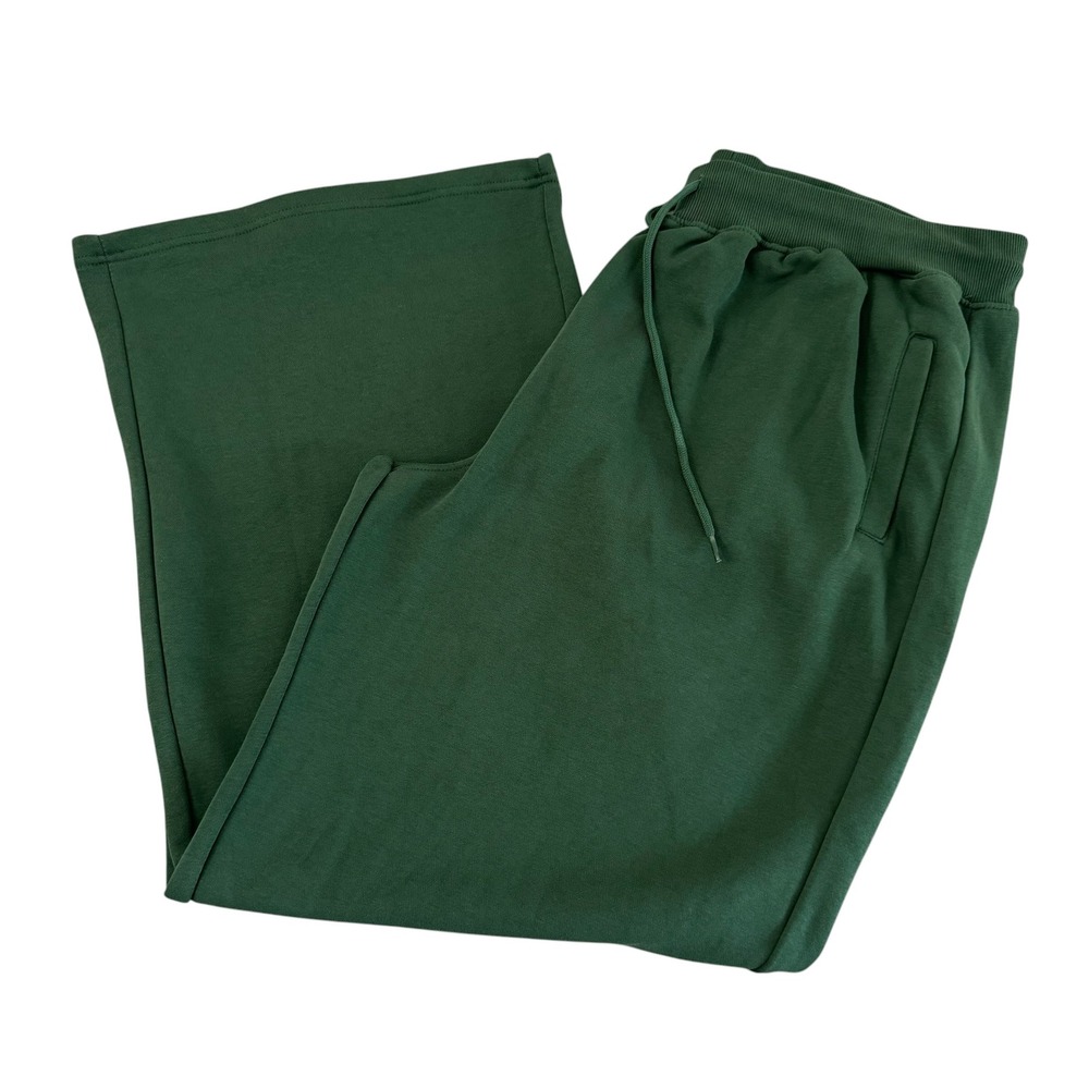 Fashion Nova 3X 33in Green Stole My Ex Boyfriends Wide Leg Womens Sweatpants NWT